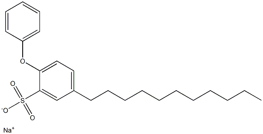 2-Phenoxy-5-undecylbenzenesulfonic acid sodium salt Structure