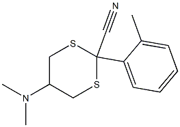 5-(Dimethylamino)-2-[2-methylphenyl]-1,3-dithiane-2-carbonitrile Structure