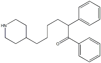 1,2-Diphenyl-6-(4-piperidyl)-1-hexanone Structure