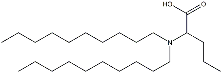 2-(Didecylamino)valeric acid 구조식 이미지