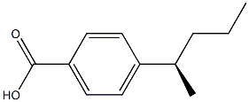 (-)-4-[(R)-1-Methylbutyl]benzoic acid 구조식 이미지