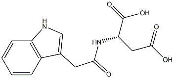 N-[2-(1H-Indole-3-yl)acetyl]-L-aspartic acid Structure