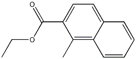 1-Methyl-2-naphthalenecarboxylic acid ethyl ester Structure