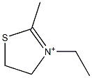 3-Ethyl-4,5-dihydro-2-methylthiazol-3-ium 구조식 이미지