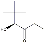 [S,(+)]-4-Hydroxy-5,5-dimethyl-3-hexanone 구조식 이미지