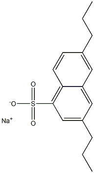 3,6-Dipropyl-1-naphthalenesulfonic acid sodium salt Structure