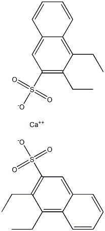 Bis(3,4-diethyl-2-naphthalenesulfonic acid)calcium salt Structure