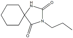 3-Propyl-2,4-dioxo-1,3-diazaspiro[4.5]decane 구조식 이미지