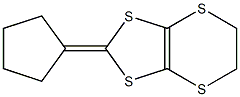 2-Cyclopentylidene-5,6-dihydro-1,3-dithiolo[4,5-b][1,4]dithiin 구조식 이미지