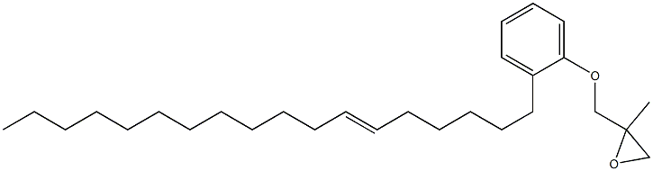 2-(6-Octadecenyl)phenyl 2-methylglycidyl ether 구조식 이미지