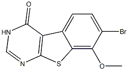 7-Bromo-8-methoxy[1]benzothieno[2,3-d]pyrimidin-4(3H)-one Structure
