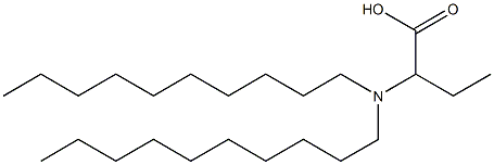 2-(Didecylamino)butyric acid 구조식 이미지