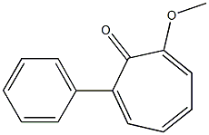 2-Methoxy-7-(phenyl)-2,4,6-cycloheptatrien-1-one Structure