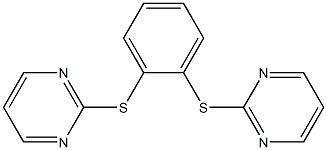 2,2'-[1,2-Phenylenebis(thio)]bispyrimidine 구조식 이미지