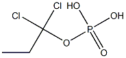 Phosphoric acid dihydrogen (1,1-dichloropropyl) ester Structure