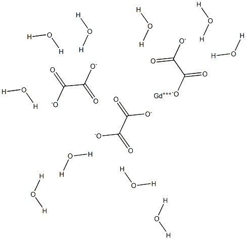 Gadolinium trioxalate decahydrate 구조식 이미지