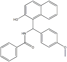 N-[(4-Methoxyphenyl)(2-hydroxy-1-naphtyl)methyl]benzamide Structure