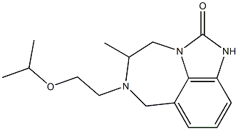 4,5,6,7-Tetrahydro-5-methyl-6-(2-isopropyloxyethyl)imidazo[4,5,1-jk][1,4]benzodiazepin-2(1H)-one 구조식 이미지