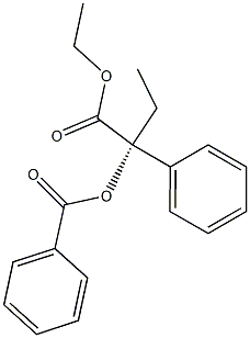 [R,(-)]-2-(Benzoyloxy)-2-phenylbutyric acid ethyl ester Structure