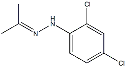 Acetone 2,4-dichlorophenyl hydrazone 구조식 이미지