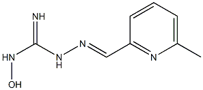 1-Hydroxy-3-[(6-methylpyridine-2-yl)methyleneamino]guanidine Structure