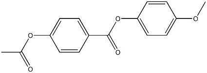 p-Acetyloxybenzoic acid p-methoxyphenyl ester Structure