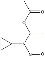Acetic acid 1-(N-cyclopropyl-N-nitrosoamino)ethyl ester 구조식 이미지