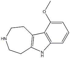 1,2,3,4,5,6-Hexahydro-10-methoxyazepino[4,5-b]indole Structure