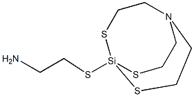 1-(2-Aminoethylthio)-2,8,9-trithia-5-aza-1-silabicyclo[3.3.3]undecane 구조식 이미지