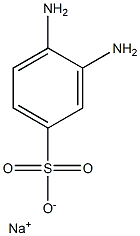 3,4-Diaminobenzenesulfonic acid sodium salt 구조식 이미지