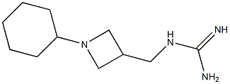 1-[(1-Cyclohexylazetidin-3-yl)methyl]guanidine 구조식 이미지