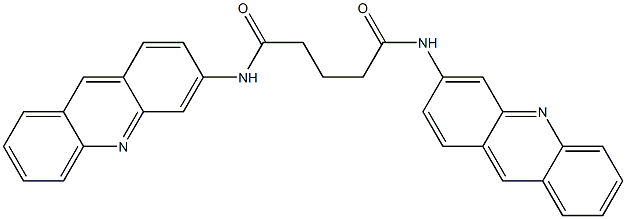 N,N'-Bis(acridin-3-yl)pentanediamide Structure