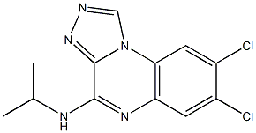 4-Isopropylamino-7,8-dichloro[1,2,4]triazolo[4,3-a]quinoxaline 구조식 이미지