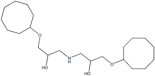 1,1'-Iminobis[3-(cyclooctyloxy)-2-propanol] 구조식 이미지