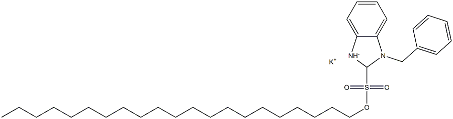 1-Benzyl-2,3-dihydro-2-henicosyl-1H-benzimidazole-2-sulfonic acid potassium salt 구조식 이미지