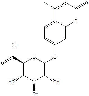 4-Methyl-2-oxo-2H-1-benzopyran-7-yl glucuronide Structure