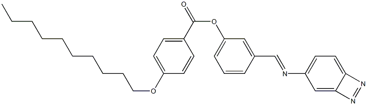 4-(Decyloxy)benzoic acid 3-[(azobenzen-4-yl)iminomethyl]phenyl ester Structure