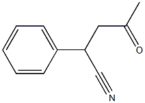 2-Phenyl-4-oxopentanenitrile 구조식 이미지