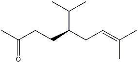 [R,(-)]-5-Isopropyl-8-methyl-7-nonene-2-one 구조식 이미지