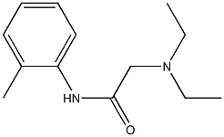 N-(2-Diethylaminoacetyl)-o-toluidine Structure