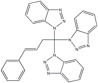 1-Phenyl-4,4,4-tris(1H-benzotriazol-1-yl)-1-butene Structure