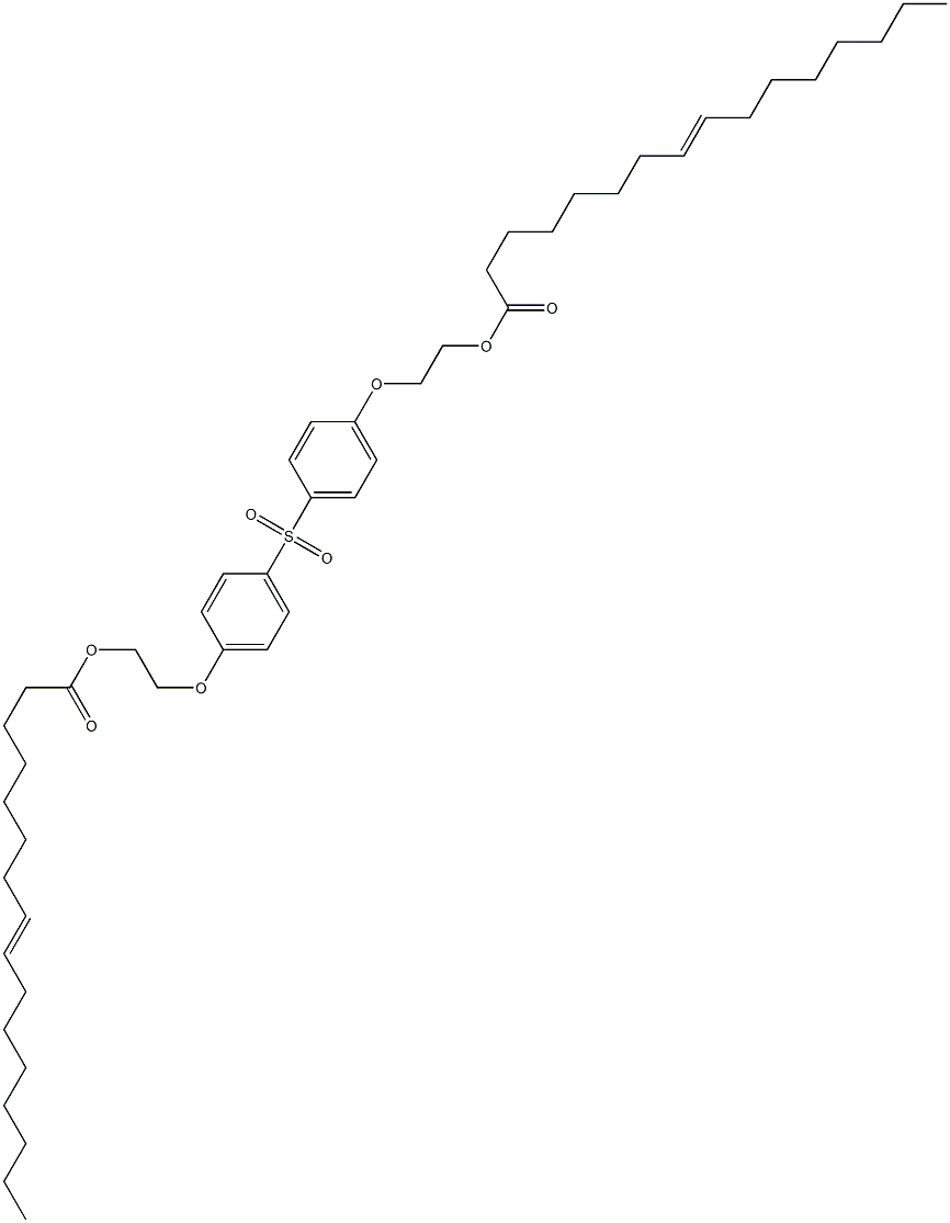 Bis[4-[2-(8-hexadecenoyloxy)ethoxy]phenyl] sulfone Structure