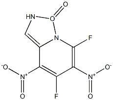 5,7-Difluoro-4,6-dinitrobenzofurazane 1-oxide 구조식 이미지