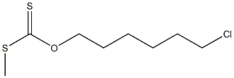 Dithiocarbonic acid O-(6-chlorohexyl)S-methyl ester 구조식 이미지