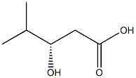 [S,(-)]-3-Hydroxy-4-methylvaleric acid 구조식 이미지