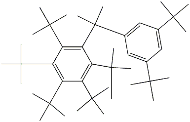2-(Penta-tert-butylphenyl)-2-(3,5-di-tert-butylphenyl)propane Structure