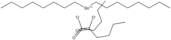 Divaleric acid dioctyltin(IV) salt 구조식 이미지