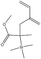 2-Methyl-4-methylene-2-(trimethylsilyl)-5-hexenoic acid methyl ester Structure