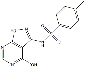 3-(4-Methylphenylsulfonylamino)-1H-pyrazolo[3,4-d]pyrimidin-4-ol Structure