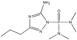 (5-Amino-3-propyl-1H-1,2,4-triazol-1-yl)bis(dimethylamino)phosphine oxide Structure